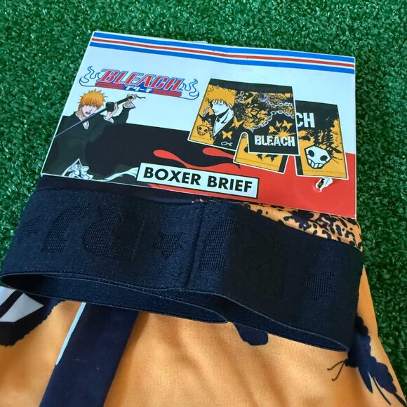 Bleach Men's Boxer Briefs Ichigo Splatter All Over Print Underwear Size S NEW - Picture 10 of 11